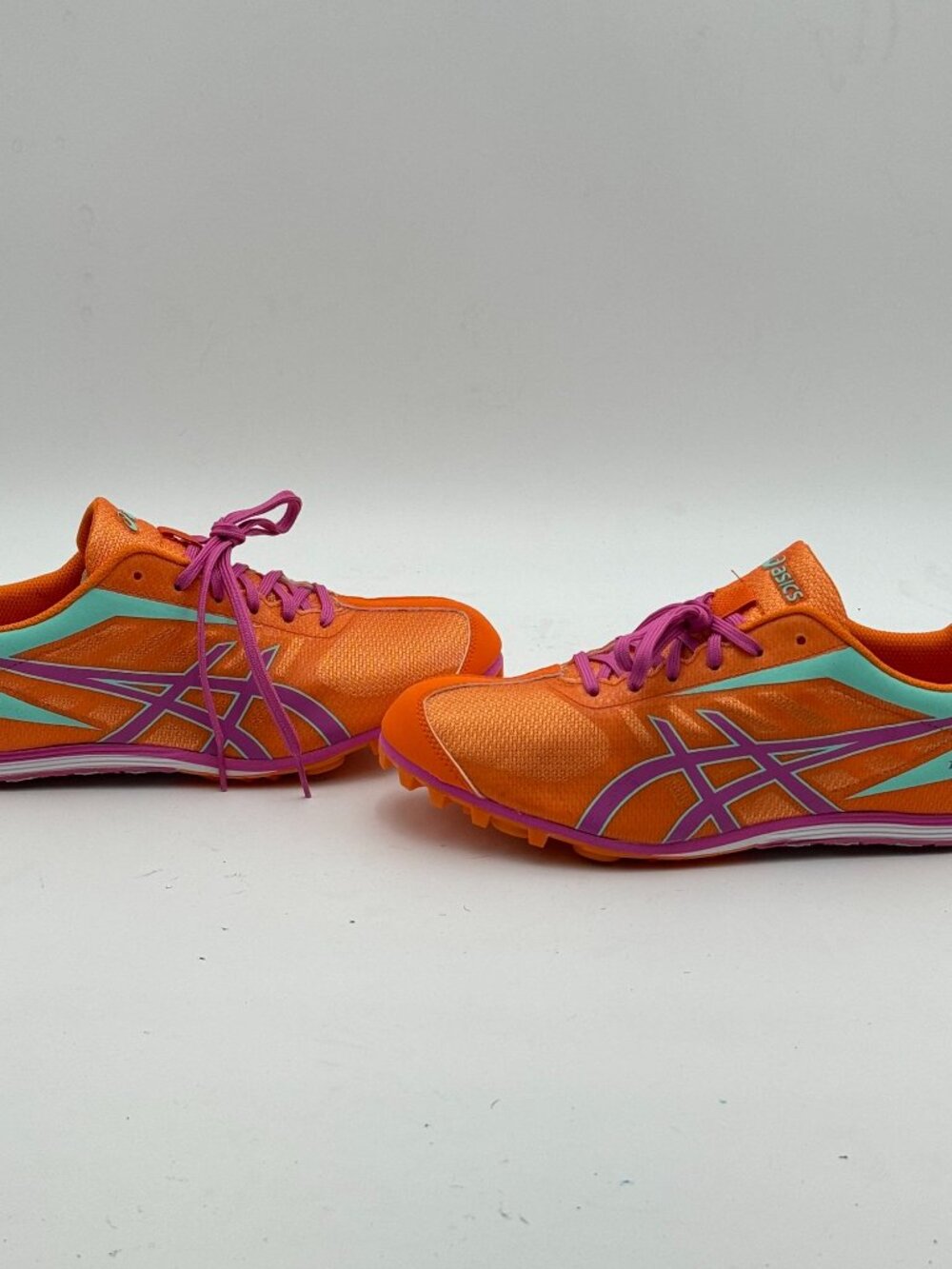 NWT Asics Hyper LD 5 Track Shoes Womens 9 Spikes Orange Pink Hyper Long Distance - Picture 3 of 7
